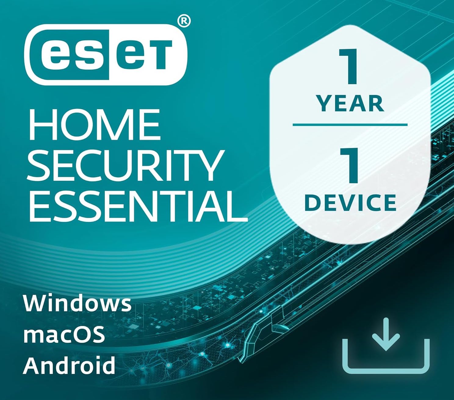 ESET HOME SECURITY Essential 2026 | 1 Device | 1 Year | Antivirus